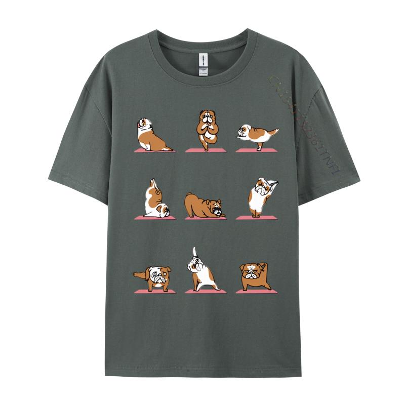 English Bulldog Yoga Vintage Tshirt Black T Shirt Coupons Birthday Mens T Shirt Slim Fit Graphic Tee Cotton