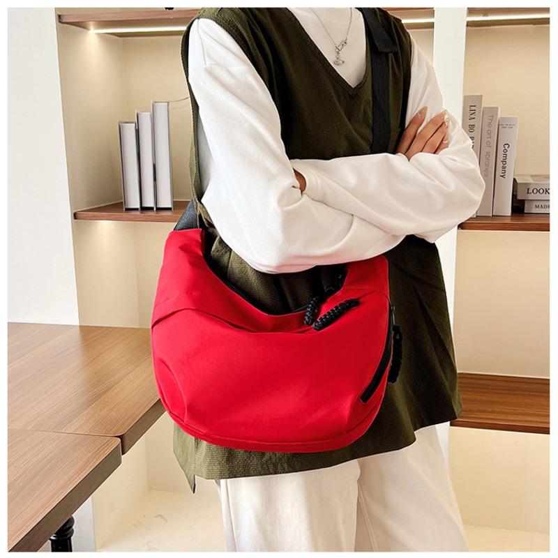 Mode Lässige Knödeltasche Pendler Große Kapazität Umhängetasche Student Vielseitig Leicht Klasse Schultertasche