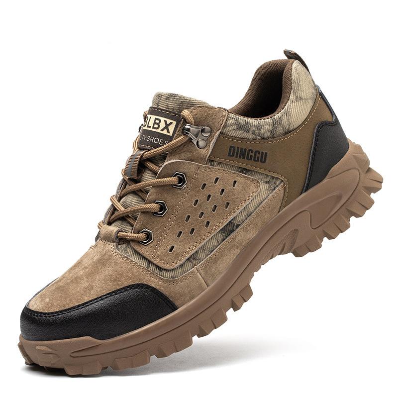 Men's Safety Shoes Indestructible Steel Toe Shoes Anti-smashing Anti-Puncture High Top Work Safety Boots Men Work Shoes