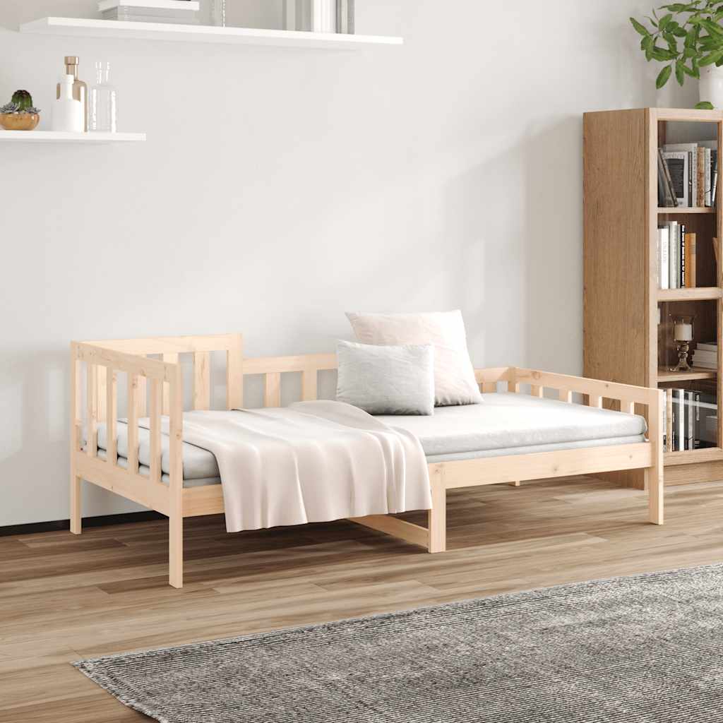 Daybed Without Mattress 90 X 200 Cm Solid Pine Wood