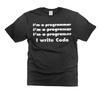 Mens Programmer Tee Funny Programmer Shirts I Write Code Shirt Funny Coding Gift
