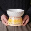 Food Dispenser Ceramic Cat Bowl Creative Cute Pet High Foot Bowl Large Capacity Non-slip Dog Food Feeding Basin Kitten Puppy