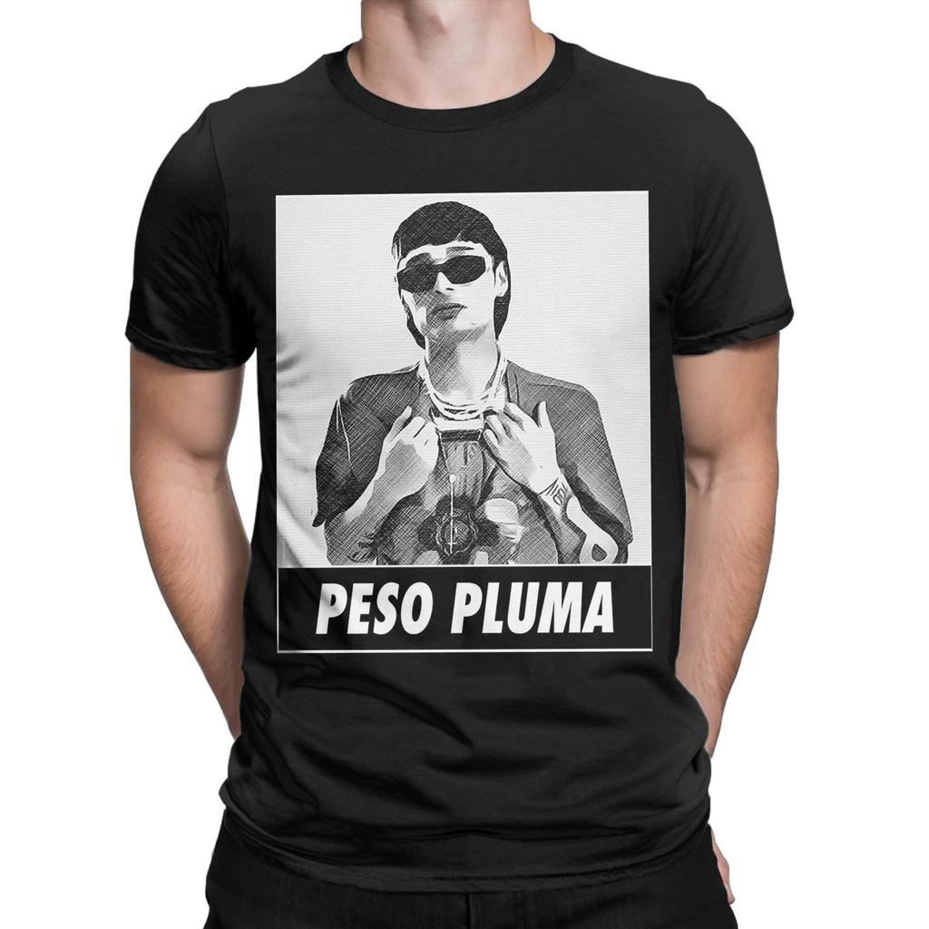 Casual TShirt Beach Peso Pluma Novelty TShirts Cotton Tee Shirt for Mens Y2K Funny Pattern Short Sleeve Tees