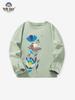 European & American Girls' Floral Cartoon Pullover: Autumn/Winter Long-Sleeve Knit Top