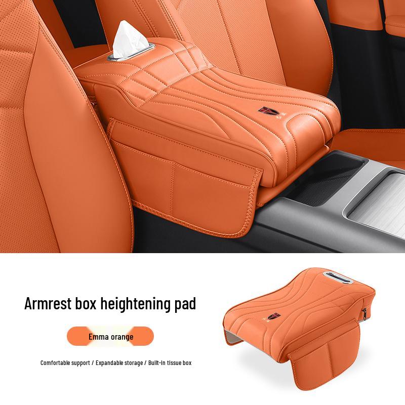 Hongqi HS5 Armrest Pad with Tissue Box, Cup Holder & Storage Organizer