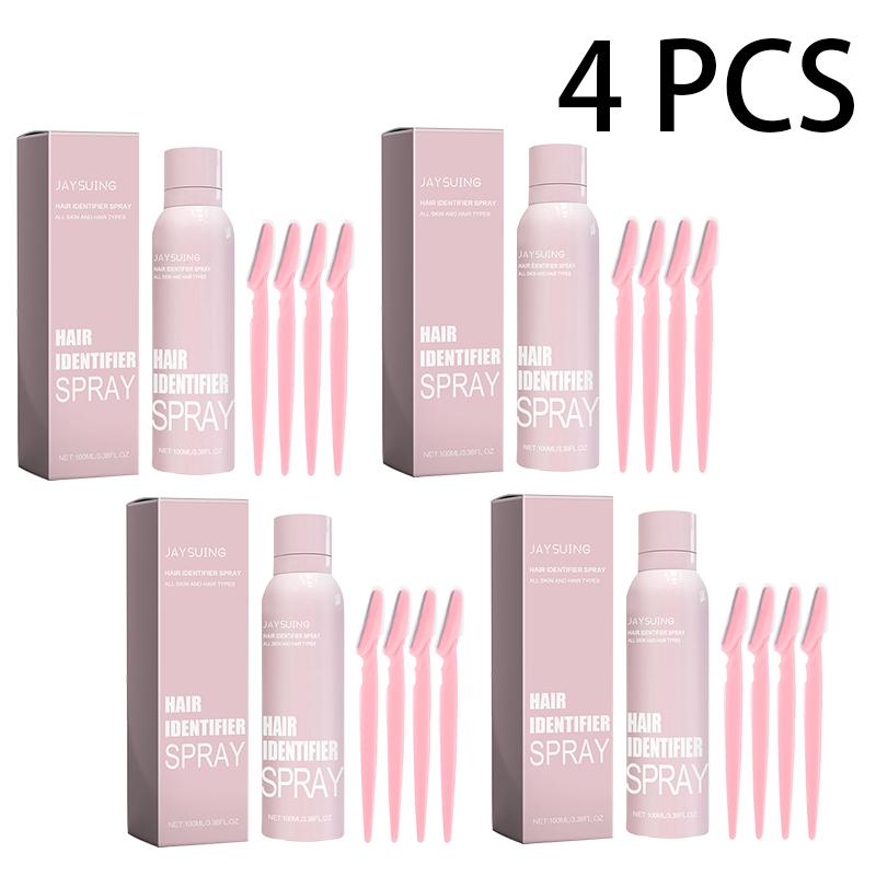 Skin Body Hair Identifying Spray With Razors,Hair Identifier Spray for Face Dermaplaning, Moisturizing and Skin Care Dermaplaner Spray