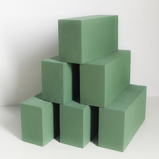 2/6 Stück Blumensteckschaumblöcke für Lebend- und Kunstblumenarrangement 9" x 4" Grün Nass- und Trockenblumensteckschaum für Heim-, Hochzeits-, Gartendekor