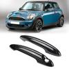 Carbon Fiber Black Car Door Exterior Handle Cover For Mini Cooper R50 R53 R56 R57 R58 Auto Handle Catch Protection Accessories