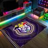 Covor Crystal Velvet Design Anderlecht FC Confortabil Non?Covor imprimat antiderapant pentru dormitor, living, hol