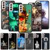 Custodia in silicone per Samsung Galaxy S22 S21 S20 Ultra Fe S10 S9 S8 Plus 4G 5G S10e S7 Edge Cover Attacco su Titano Eren