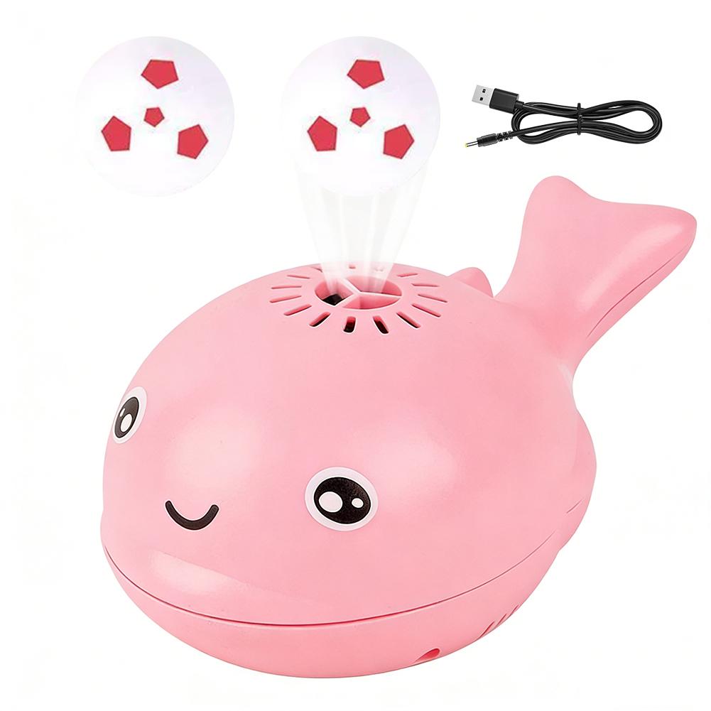 Cute Whale Floating Ball Toy Usb Rechargeable Electric Fan Blow Suspension Ball Educational Toy Gift For Kids Toddlers