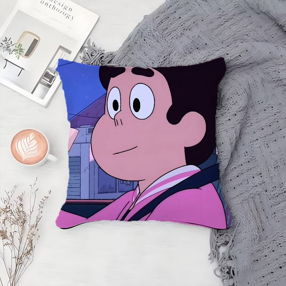 Cartoon Cool Character S-Steven Universe-MT Pillow Case Printing Pillowcase Living Room Sofa Cushion Cover Bedroom Room Decor