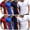 T Shirt 1PC For Male Fashion 2019 New Popular Men Fitness Casual O Neck M-3XL High Quality V Neck Solid Unique