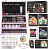 Drawing Set 202 Pieces Art Colored Acrylic Solid Coloring Watercolor Pencil Palette Brushes Comes with a Storage Portable and Perfect Gift