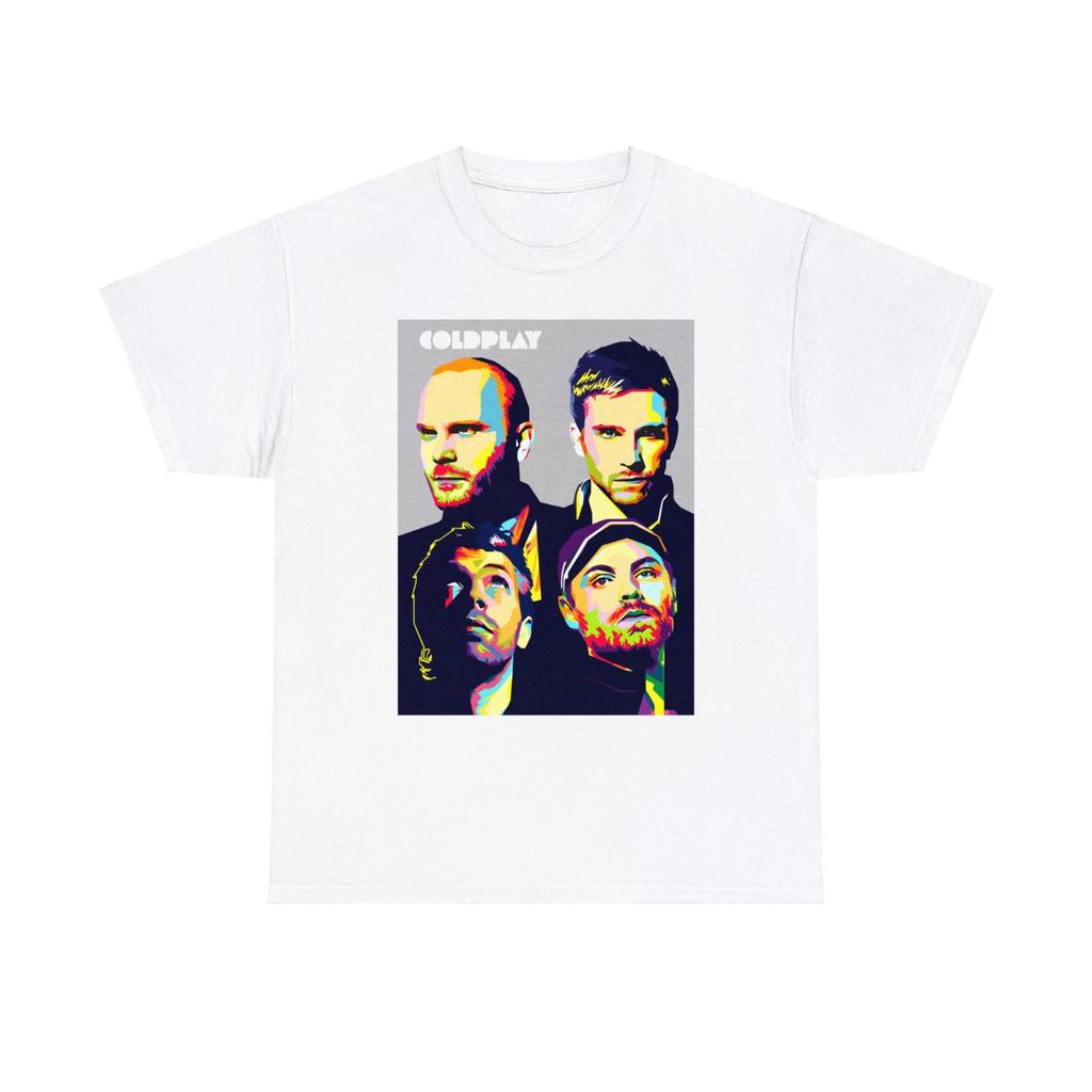 Coldplay Band Tour Graphic Vintage Pop Rock Unisex TShirt Unisex Cotton Short Sleeve Yk Oversized Fashion Tee Popular Top