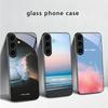 Dunkelfarbige Seewasser Für Samsung Galaxy S20 S21 S22 S23 Plus S24 FE S25 Ultra S26 Edge S25+ S20+ S22+ Schwarze Glas Handyhülle