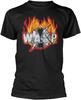 WASP Herren T-Shirt mit Sägezahn-Logo Größe L Schwarz