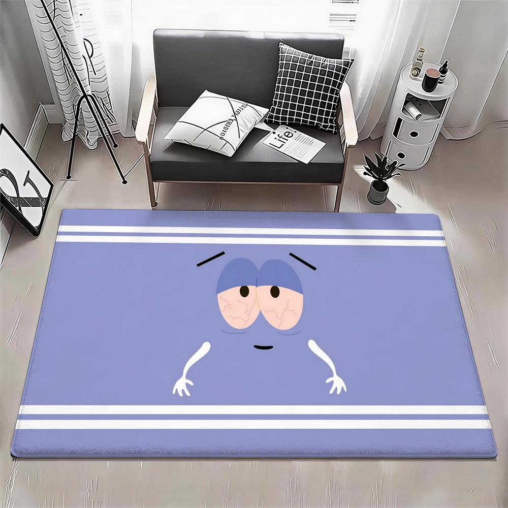 S-South Park Towelie Cartoon Fußmatte Eco - Flanell Fußmatte Rutschfest Geruchlos Innenboden Teppich Weicher Kurzer Plüsch Heimmatte