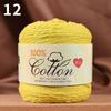 75g Medium Cotton Yarn Cake for Baby Sweater & Crochet Hat - Skin-friendly, Hand-knitted