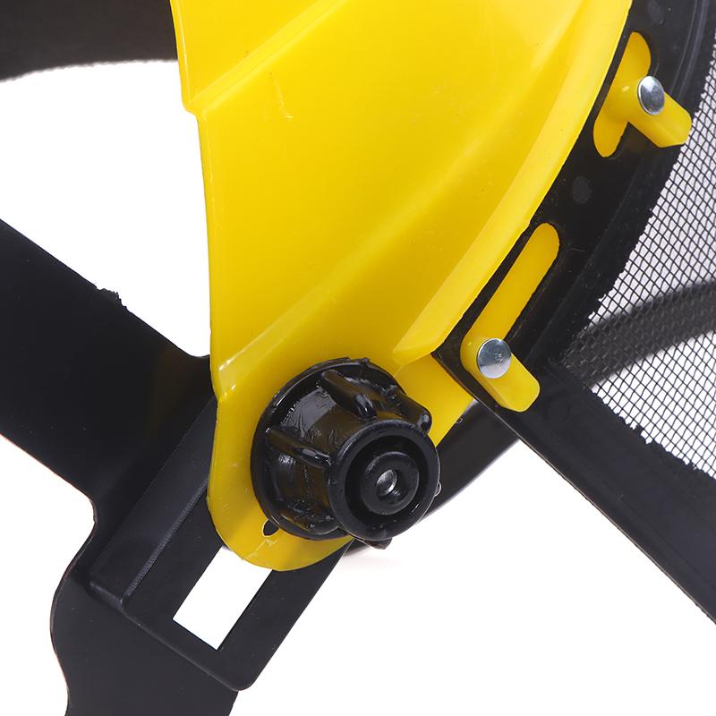 Garden Grass Trimmer Safety Helmet Protection Hat W/Full Face Mesh Brush Cutter