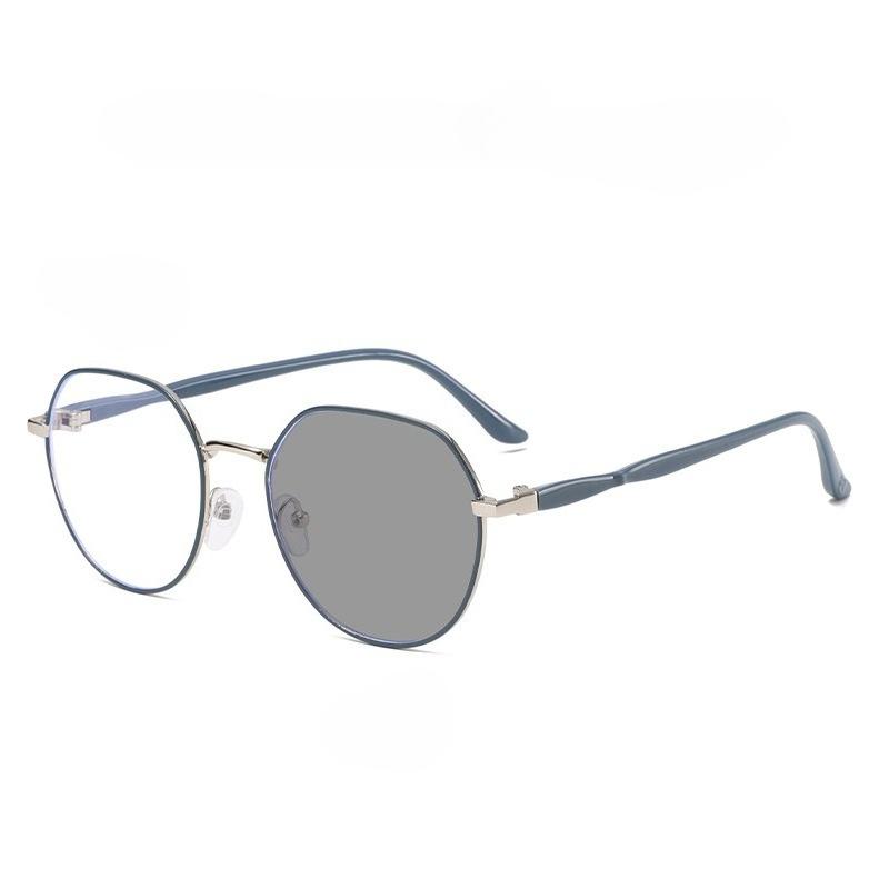Outdoor Photochromic Sunglasses Ladies Intelligent Color Change Minus Diopter Glasses Trendy Myopia Prescription Lens Eyeglasses