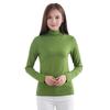 Women Tops Modal Long Sleeve Turtle Neck Solid Color Base Shirt Figure-flattering Women Shirt Daily Wear