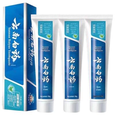 Yunnan Baiyao Refreshing Mint Toothpaste 3x125g