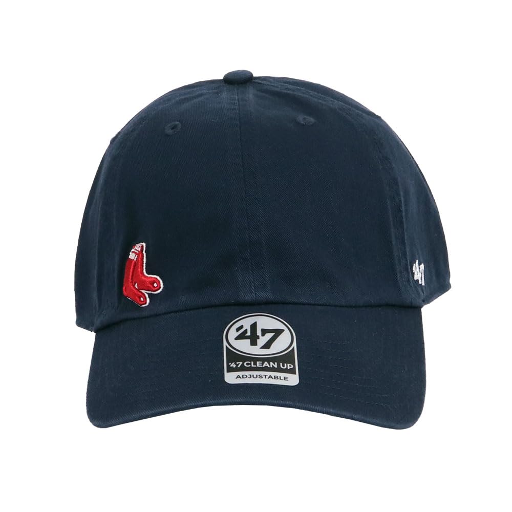47 Brand Clean Up Cap Mini Logo Boston Red Sox Navy Men's Women's B-SUSPC02GWS-NYA