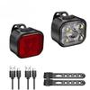 Type-C Rechargeable Bicycle Front & Rear Light Set Cycling Safety Lights  Night Commuting Cycling