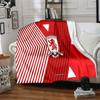 Middlesbrough Football Club Logo Flanellen Deken, Zacht Polyester, Modern Ontwerp, Voor Alle Seizoenen voor Kamperen, Reizen, Cadeaus voor Feestdagen of Verjaardagen