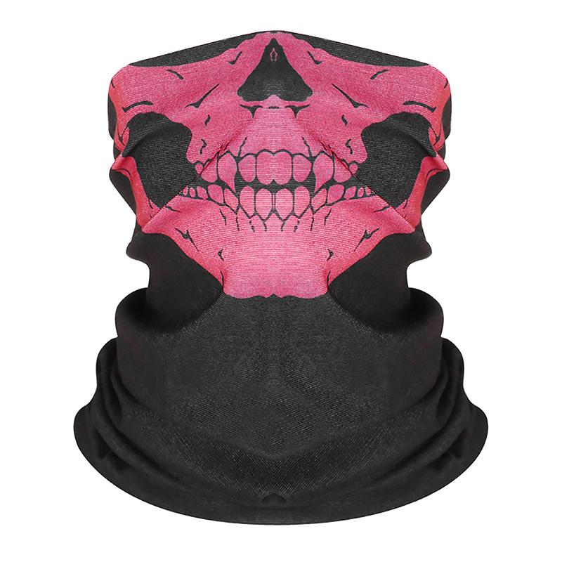 Motorcycle Headgear Cap Men Balaclava Multi-Function Skull Face Mask Bicycle Mask Shield Sunscreen Halloween Mask