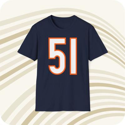 Dick Butkus #51 Chicago Bears Tröja T-shirt - Tryck fram och bak