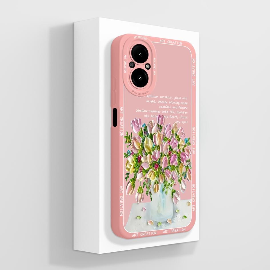 Hülle für Oppo Realme C67 C65 C63 C61 C25 C25S C25Y C30 C30S C31 C33 C35 C55 C51 C53 Faule Katze Weiche Flüssigsilikon Schutzhülle für Oppo Capa