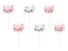 Partydeco Birthday Candles Kitten 2cm / 6 Pcs