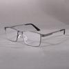 Stainless Steel Men Reading Glasses Metal Full Frame Blue Light Blocking Presbyopia Eyewear +75 to +350