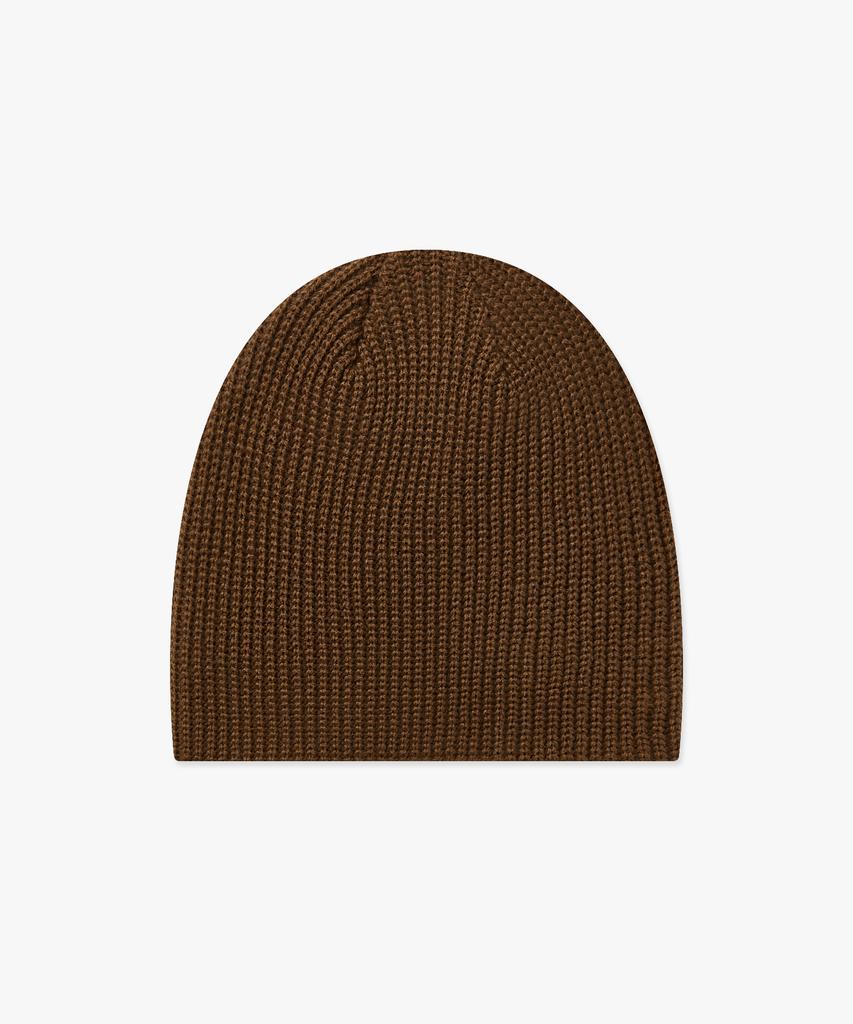 LMC Label Short Beanie Brown