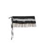 Authentic American Retro Plaid Ruffle Lace-Up Layered Skirt for Women