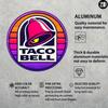 Vintage Taco Bell Style Metal Wall Sign 8x8 Inch Round Aluminum Art Decor Easy Hang