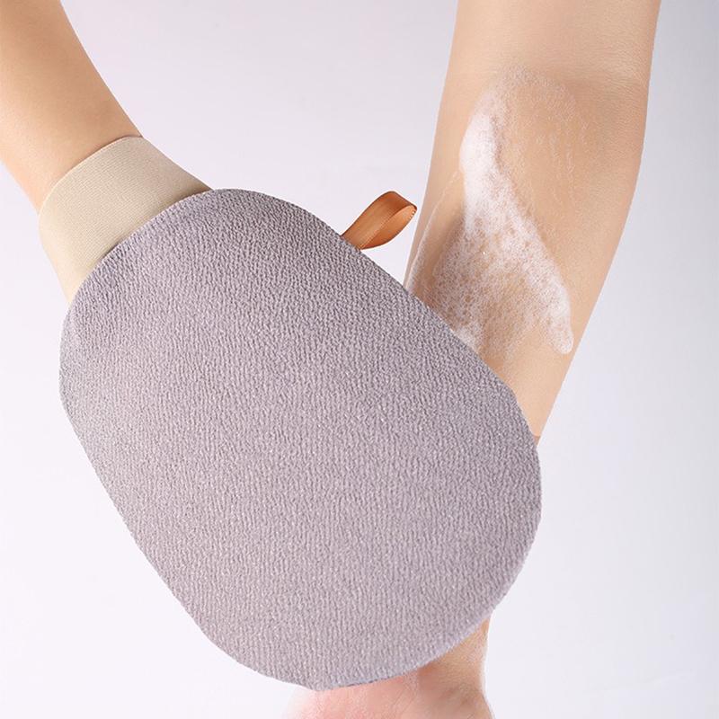Coarse-Grit Exfoliating Bath Glove Single-Layer for Deep Cleansing Dead Skin Removal Bathing Mitt for Adults