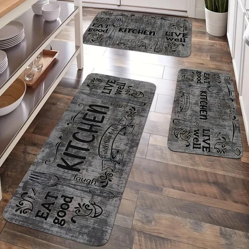 1PC Coffee Pattern Home Door Mats Kitchen Rugs Non-Slip Pop Design Living Room Rugs Bath Mat Carpet for Home Sink Laundry Decor