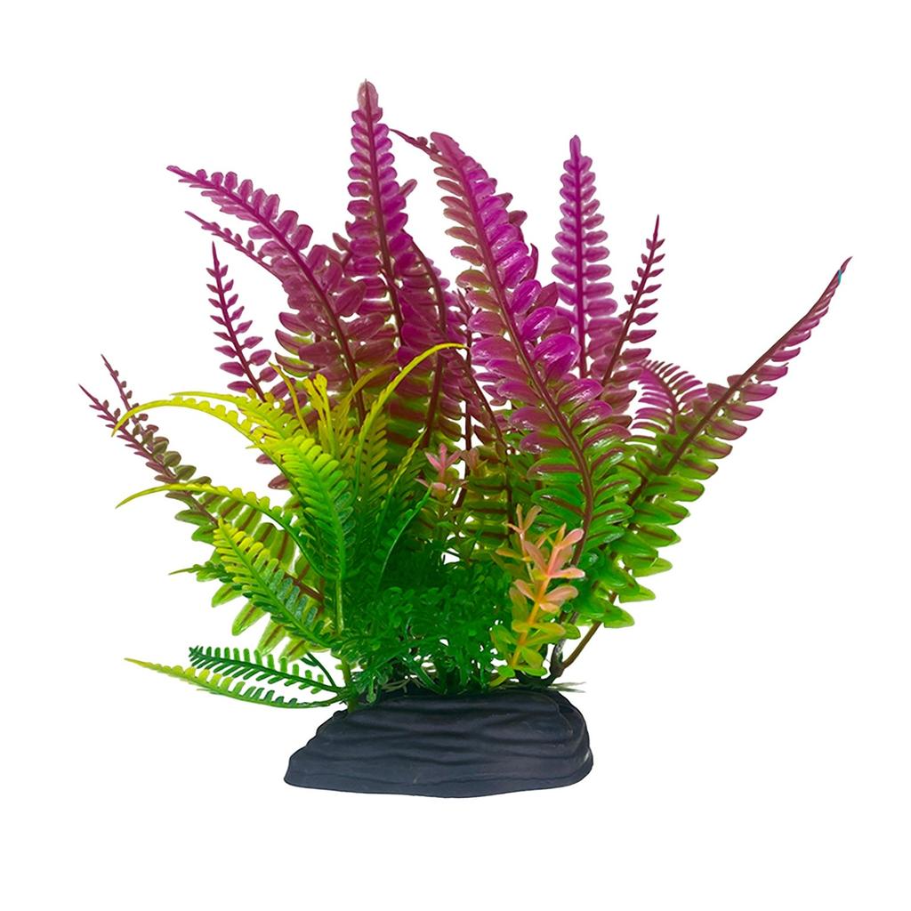 Simulation d'aquarium en herbe aquatique, décoration d'aquarium en plastique