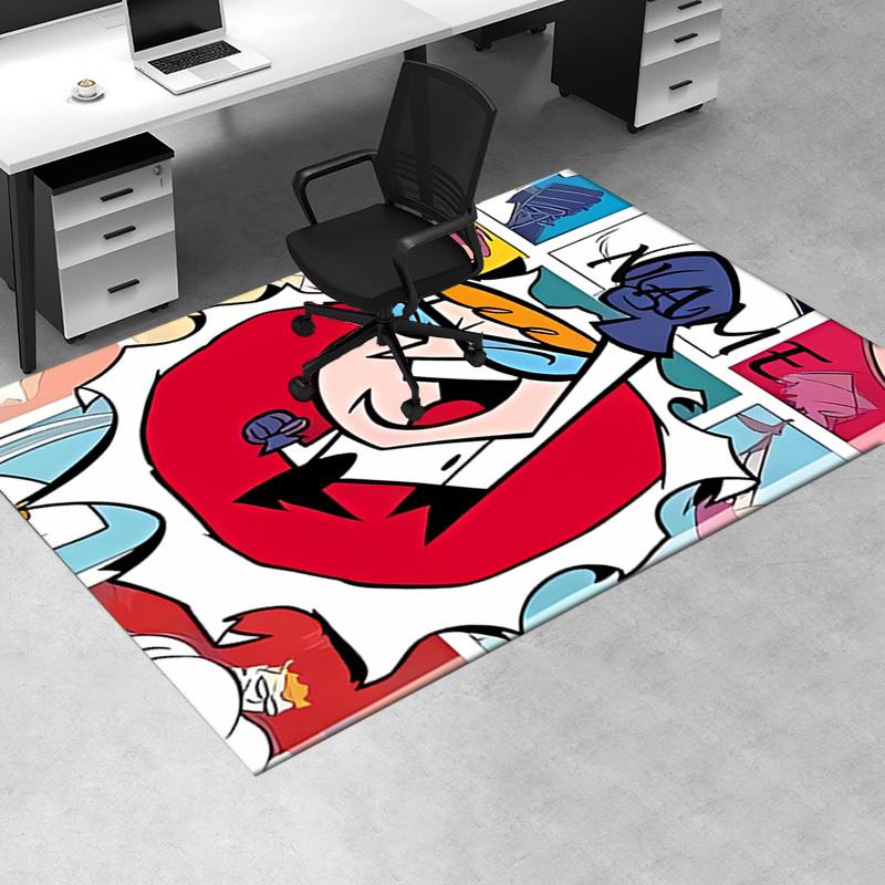 Dexter's Laboratory Ego Trip Office Carpet Soft Polyester Entrance Carpet Washable Non Slip Machine