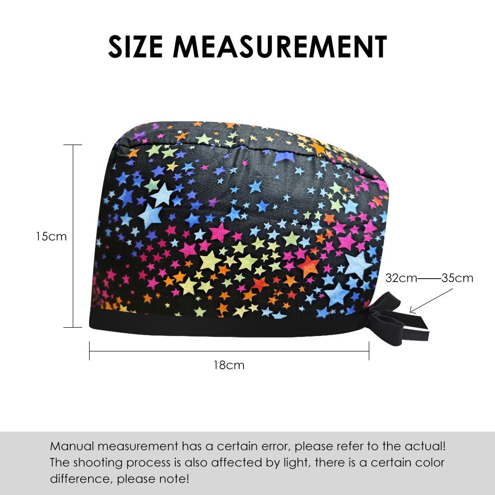 Women's Cotton Surgical Cap - Tie-up Medical, Dental, Salon, and Chemotherapy Head Coverings