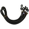 Douerfei 10mm Durable Anti-UV PVC/Nylon/Polyester Elastic Rope Covered Bungee Cord Trampoline Use High Safety Indoor/Outdoor