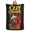 Ozzy Osbourne Blanket Flannel Vintage Warm Throw Blanket for Bedding Lounge Spring Autumn,