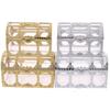 1Pc Portable Candy Hollow Gold Silver Treasure Chest Case Organizer Storage Box