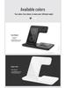 3-in-1 Qi Wireless Charging Stand: 15W Fast Charging, Foldable Holder for Mobile Phones