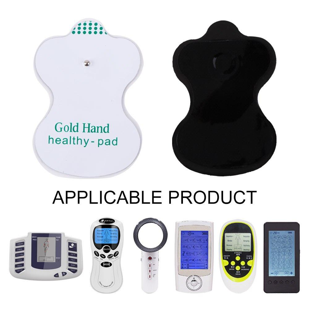 10/20PCS Replacement Tens Electrode Pads for Unit EMS Pulse Massage Machine Body Slimming Massager Self Adhesive Snap On