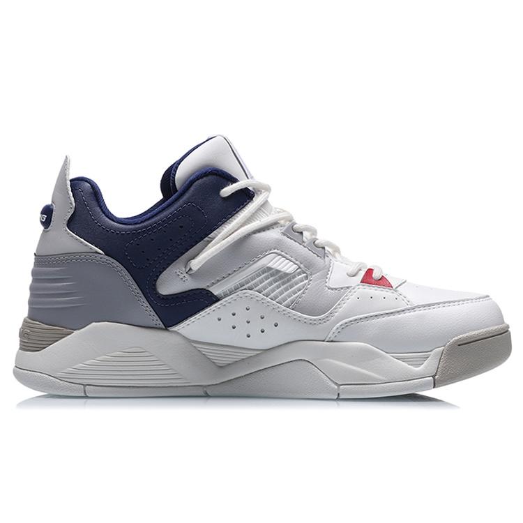 Li-Ning Casual Basketball Shoes 'White Grey Blue' Men's AGBR025-3