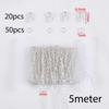200pcs/Box Lobster Clasp Jump Rings Extension Chain Water Drop End Pendants Connector Chain Charm Kit for DIY Jewelry Findings